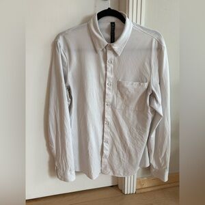 Lululemon Button-Up Shirt – Classic White Long Sleeve (Size M)